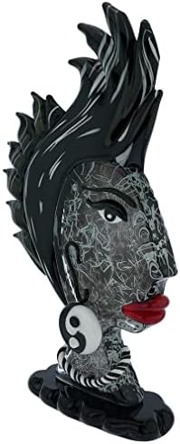 Glass Of Venice Picasso Head of an African Woman Murano Glass Sculpture