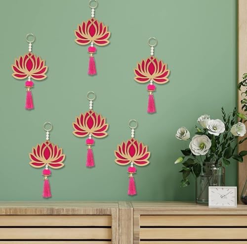 Lotus Wall Hangings for Home Decor Pack of 6