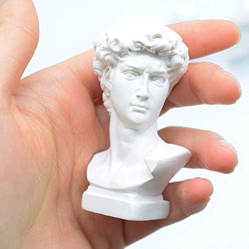 White Resin Bust Statue 276 Inch David Sculpture