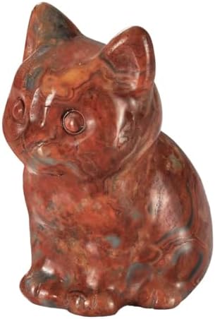 Bosfante 2 Inch Agate Cat Figurine for Independence and Wisdom