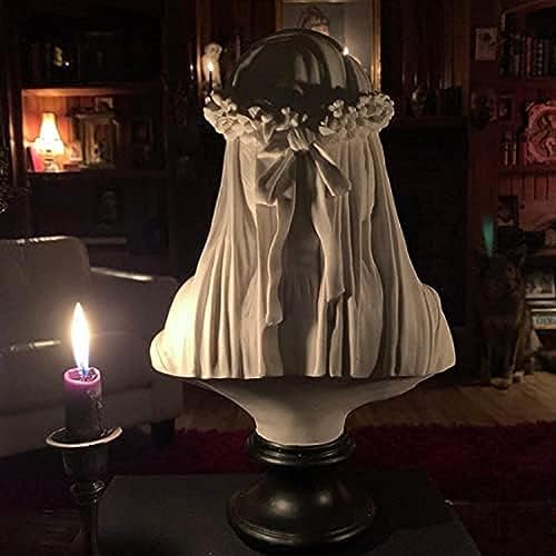 Veiled Lady Bust 98 Inch Gothic Statue Decor