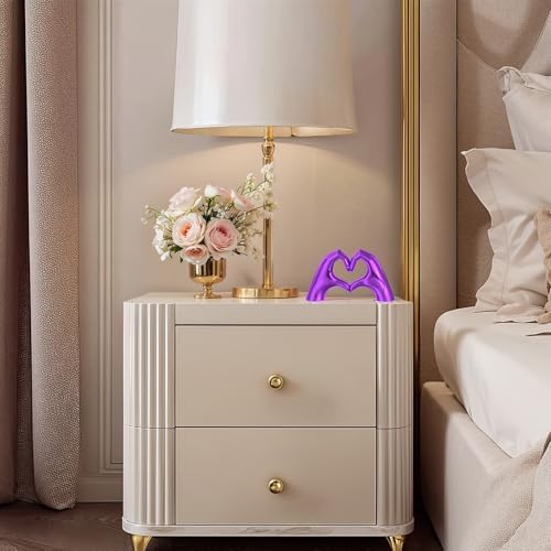 Purple Heart Hands Decor for Home and Wedding