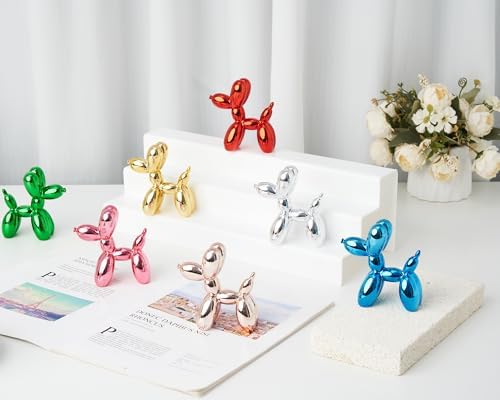 Rosegold Balloon Dog Statue 4 Inch Compact Decor