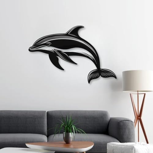Huefoam Dolphin Metal Wall Art Decor