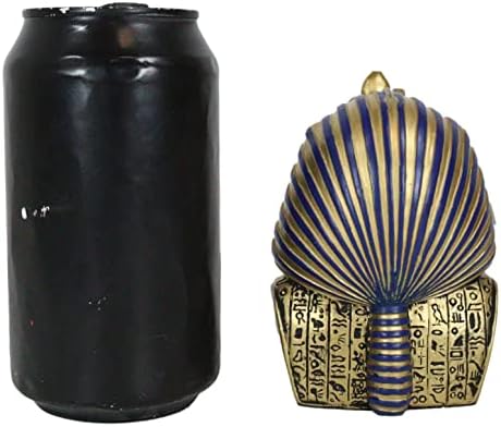 Ebros Golden Cobra and Vulture Nemes Mask Statue of King Tut