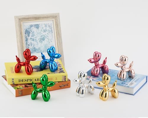 Rosegold Balloon Dog Statue 4 Inch Compact Decor