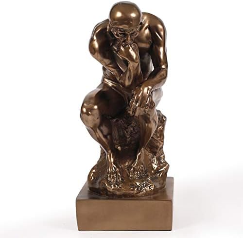 Magicsculp Thinker Statue Cold Cast Bronze 88 Inch Collectible