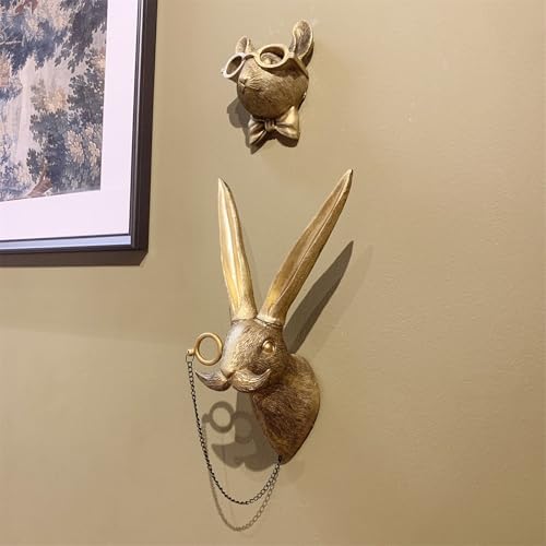 GUASDIE Faux Deer Head Wall Decor Sculpture 1