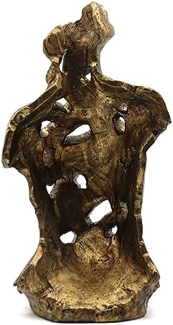 Lukitas Abstract Female Bust Statue 16 Inch Gold Resin