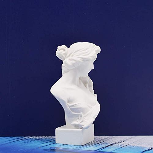 White Resin Bust Statue 295 Inch Artemis Home Decor