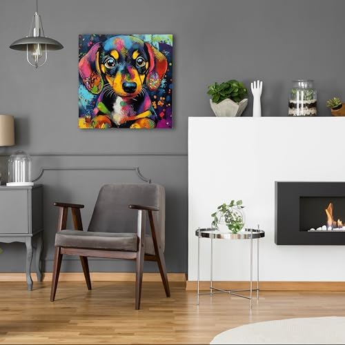 Epic Art Woof Dachshund Wall Art 24x24