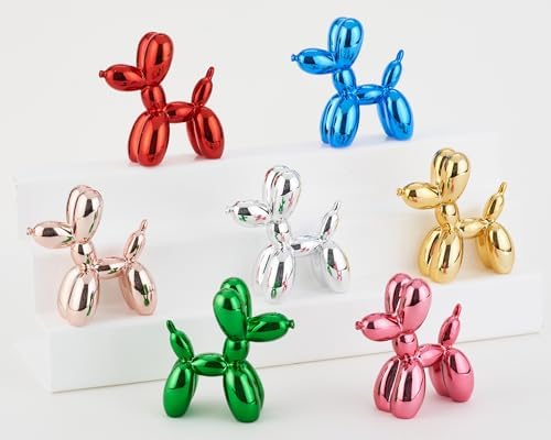 Rosegold Balloon Dog Statue 4 Inch Compact Decor