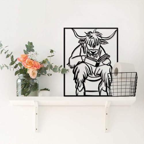 SPRWIND Metal Bathroom Wall Decor Set of 4
