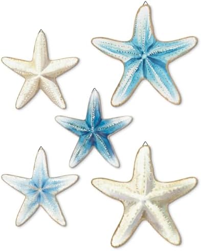 Putuo Decor Wall Starfish 5 Piece Nautical Set