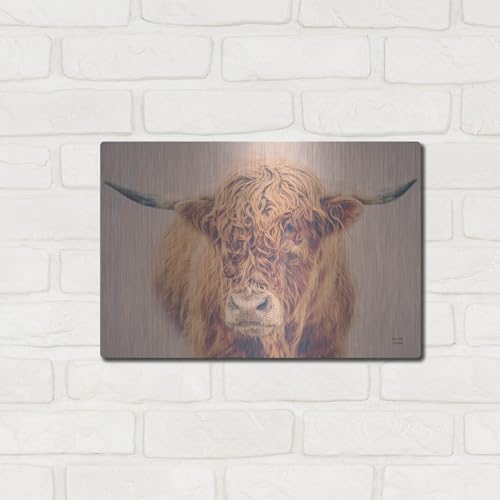 Highland In The Winter Fog Metal Wall Art 16x12