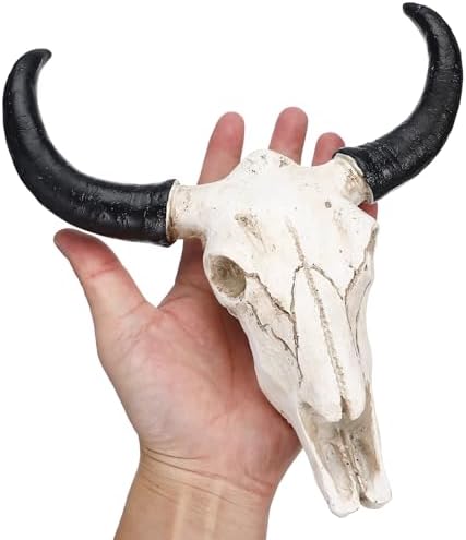 Cow Skull Wall Hanging for Farmhouse Decor
