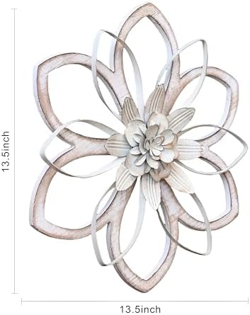 Remenna Rustic Wall Flowers Decor 12 Inch