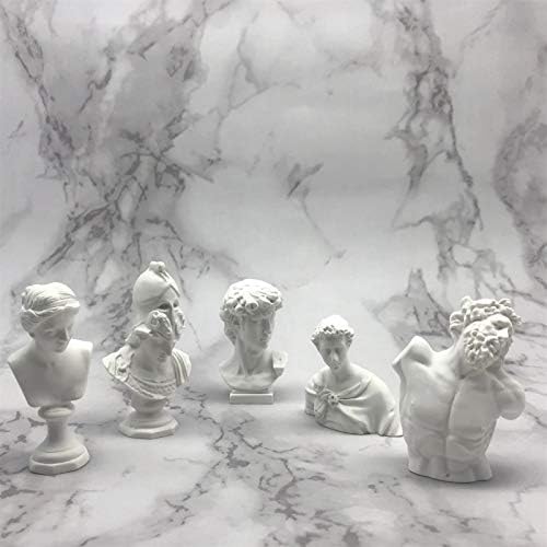 Classic Mini 27 Inch Greek Bust Sculpture Set