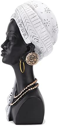 BRASSTAR African Black Bust Statue 118 Modern Art Decor