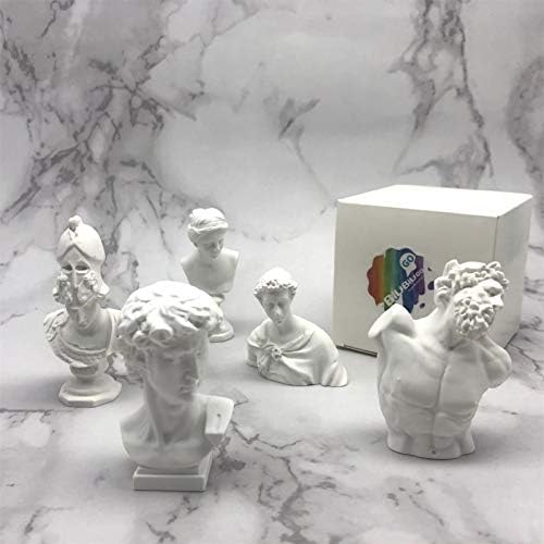 Classic Mini 27 Inch Greek Bust Sculpture Set