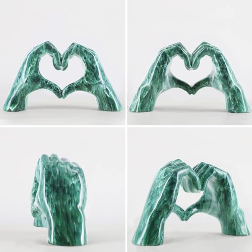 Heart Hands Sculpture Decor for Shelves Table