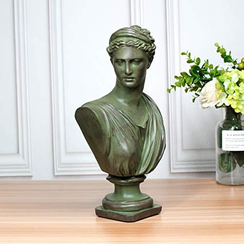 12 Inch Roman Goddess Wisdom Bust Statue Resin Replica