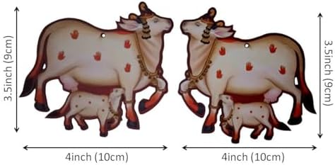 Purpledip Kamdhenu Calf Wall Hanging Set
