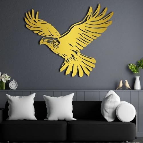 ENJOYOO Metal Eagle Wall Decor 19x15in