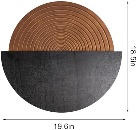 Flangairy Round Wall Decor Wooden Boho Half Circle Art