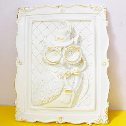 SIETIOJI 3D Eagle Relief Statue Wall Decor Resin Art