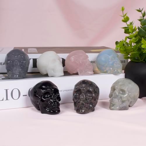 2 Inch Labradorite Crystal Skull Spiritual Decor Statue