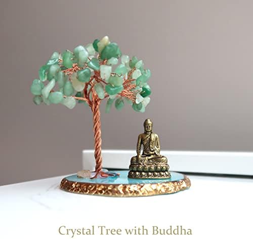 Buddha Statue Healing Crystal Tree for Positive Energy