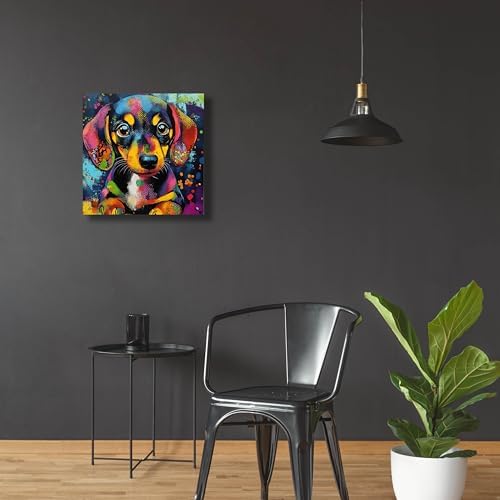 Epic Art Woof Dachshund Wall Art 24x24