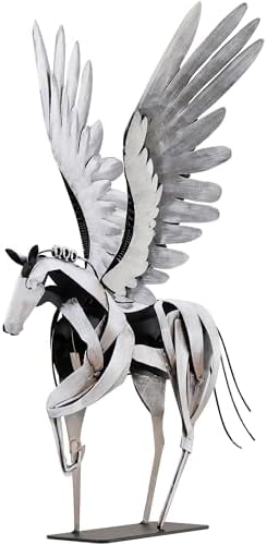 Handmade Pegasus Flying Horse Statue 24 H Decor Sculpture