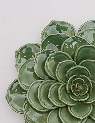 SEINHIJO Ceramic Flower Wall Decor 3D Sculpture Modern Art Gift
