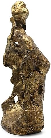 Lukitas Abstract Female Bust Statue 16 Inch Gold Resin