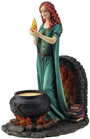 Veronese Design Brigid Goddess Hearth Home Flame Statue