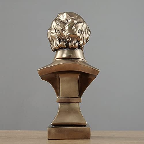 Chopin Bronze Resin Bust Statue - Desk and Piano Decor