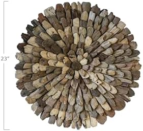 Creative Co-Op Round Driftwood Wall Decor 1