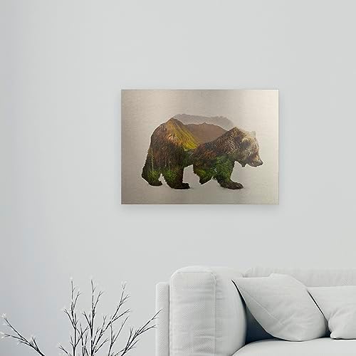 Trademark Fine Art North American Brown Bear Wall Sculpture