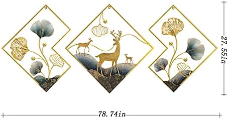 Tarkay 3 Piece Metal Wall Art Ginkgo Leaf Sculptures