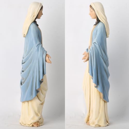 BC Catholic Blessed Virgin Mary Statue 125 Inch Hand Painted Classical Renaissance Sculpture