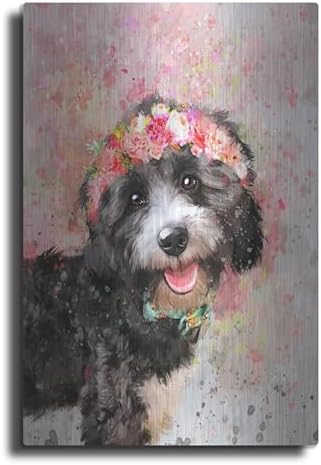 Flower Crown Havanese Wall Art 12x16 Inch