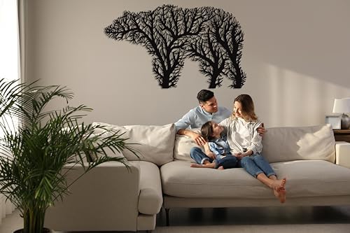 DEKADRON Tree Bear Wall Art Decor