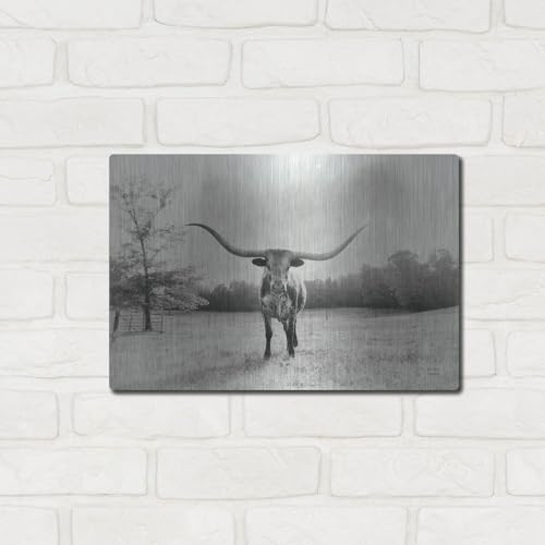 Longhorn Backlit Aged Wall Art by Nathan Larson