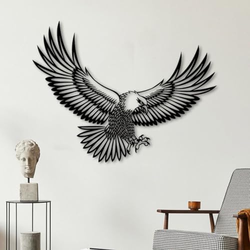 BEVUVA Metal Eagle Wall Art 12 Inches