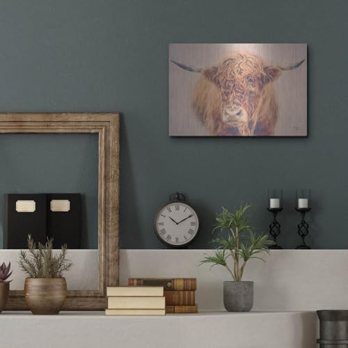 Highland In The Winter Fog Metal Wall Art 16x12