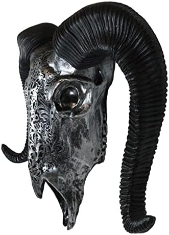 Ebros Gift Tribal Floral Ram Skull Wall Decor