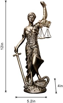 123 Inch Lady Justice Statue Sculpture Decor
