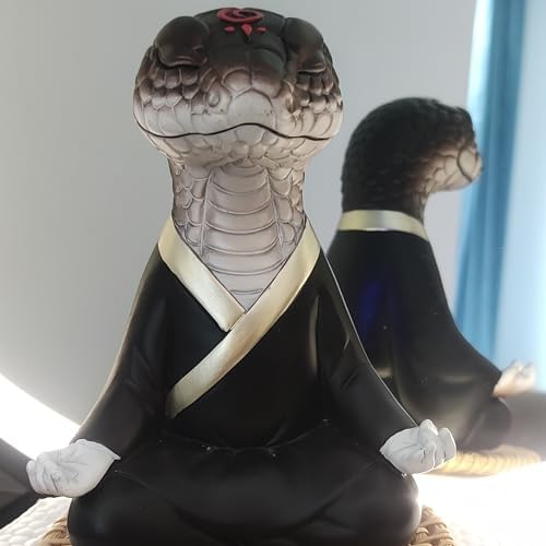 Zen Buddha Snake Statue for Meditation Room